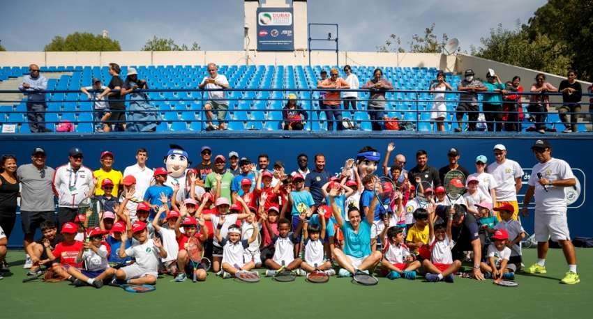 Young tennis stars meet Ons Jabeur at Tennis Emirates Coaching Clinic ...