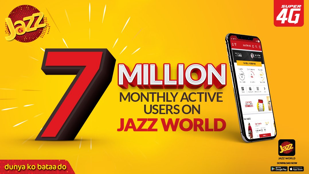 Jazz World becomes Pakistan’s largest local app with 7 million monthly ...