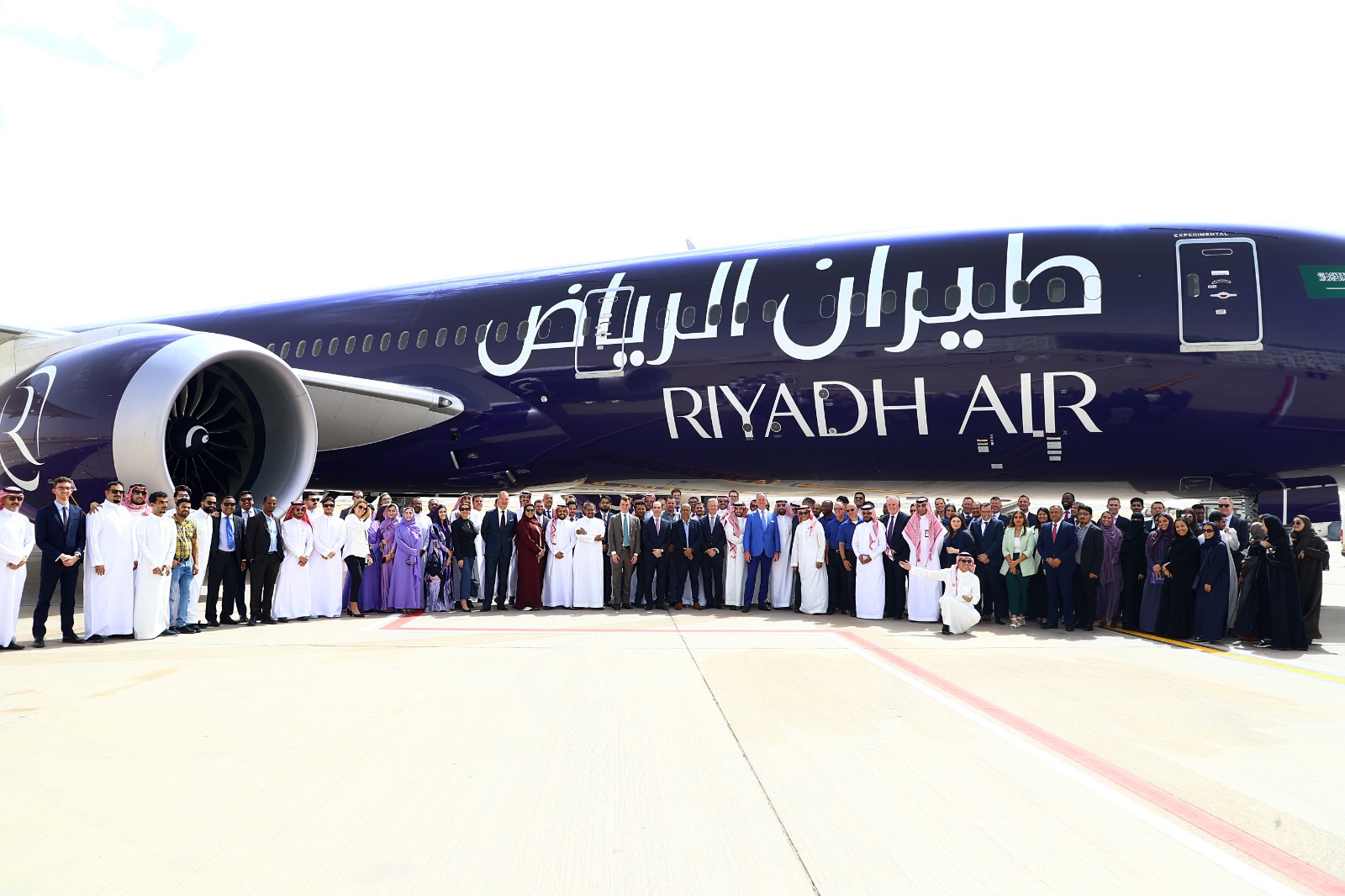 Riyadh Air showcases its remarkable livery for the first time heralding